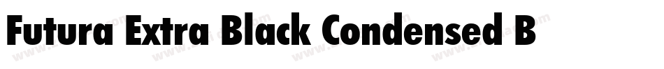 Futura Extra Black Condensed BT字体转换